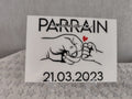 💖 Plaque Plexi personnalisée Parrain & Marraine – Format 21 x 29,7 cm 💖