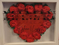 Cadre Cœur Fleuri au Crochet – Personnalisé ❤️🌹