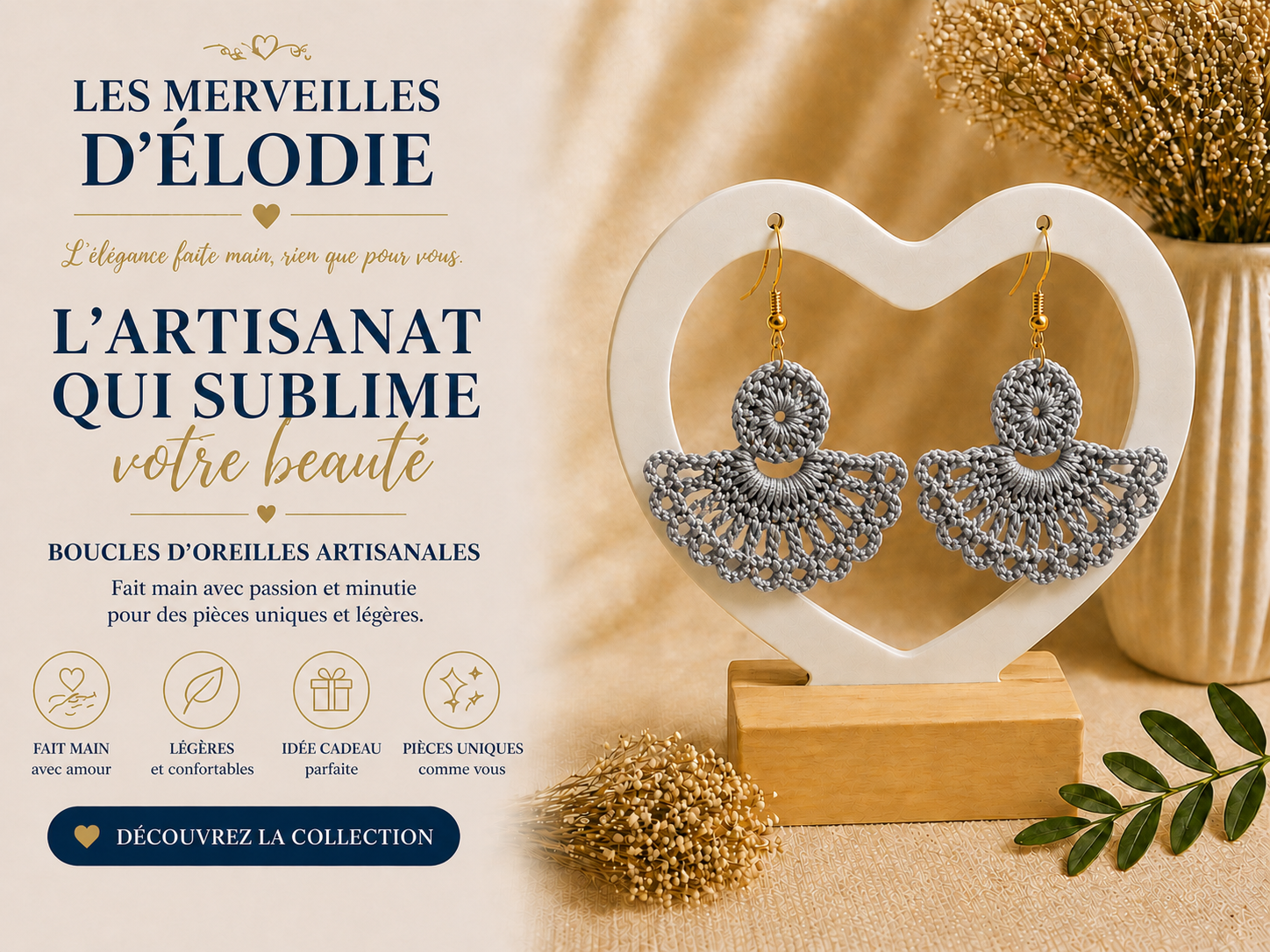 Boucle d'oreille en acier inoxydable