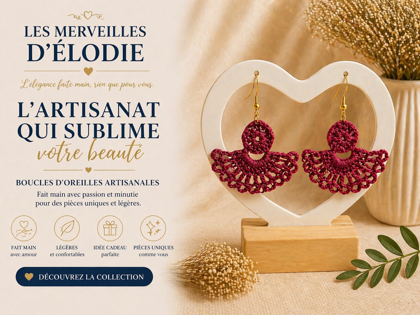 Boucle d'oreille en acier inoxydable