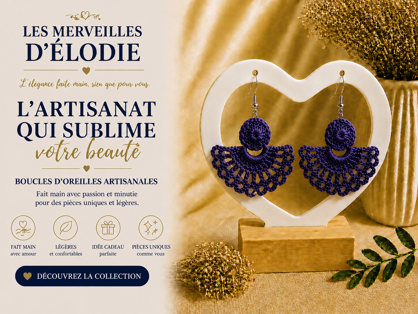 Boucle d'oreille en acier inoxydable