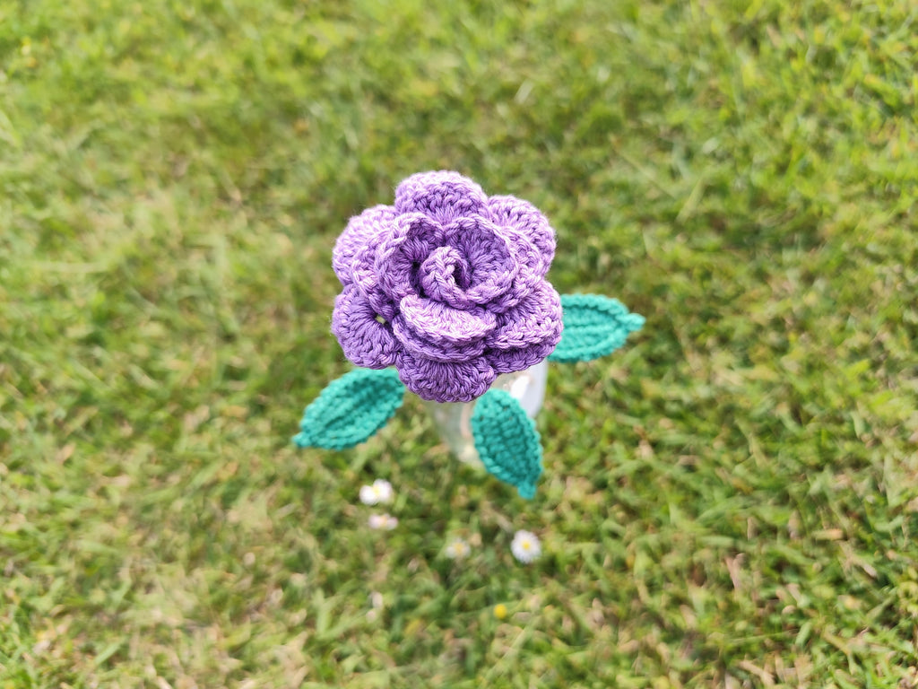 Petite Rose au Crochet – Fait Main 🌹