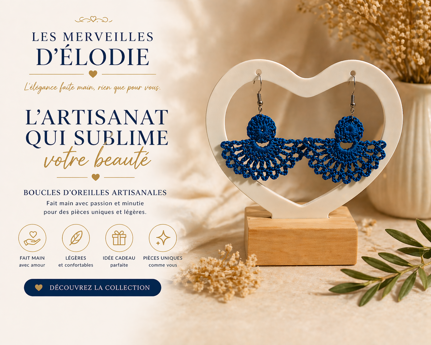 Boucle d'oreille en acier inoxydable