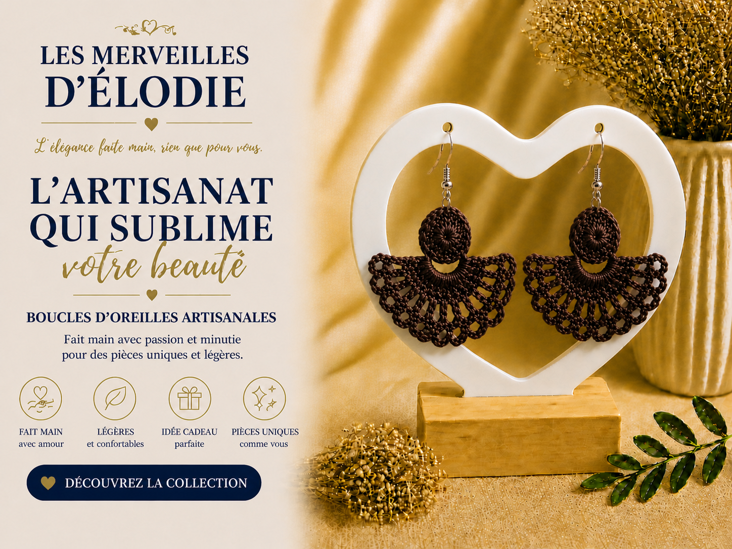 Boucle d'oreille en acier inoxydable
