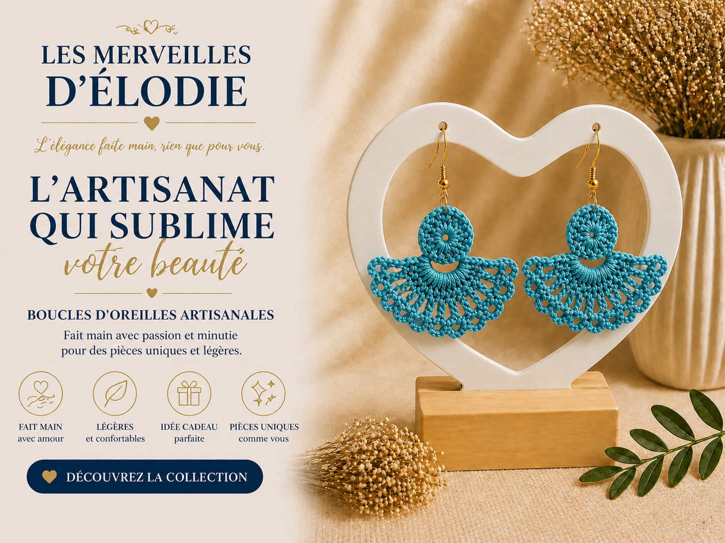 Boucle d'oreille en acier inoxydable