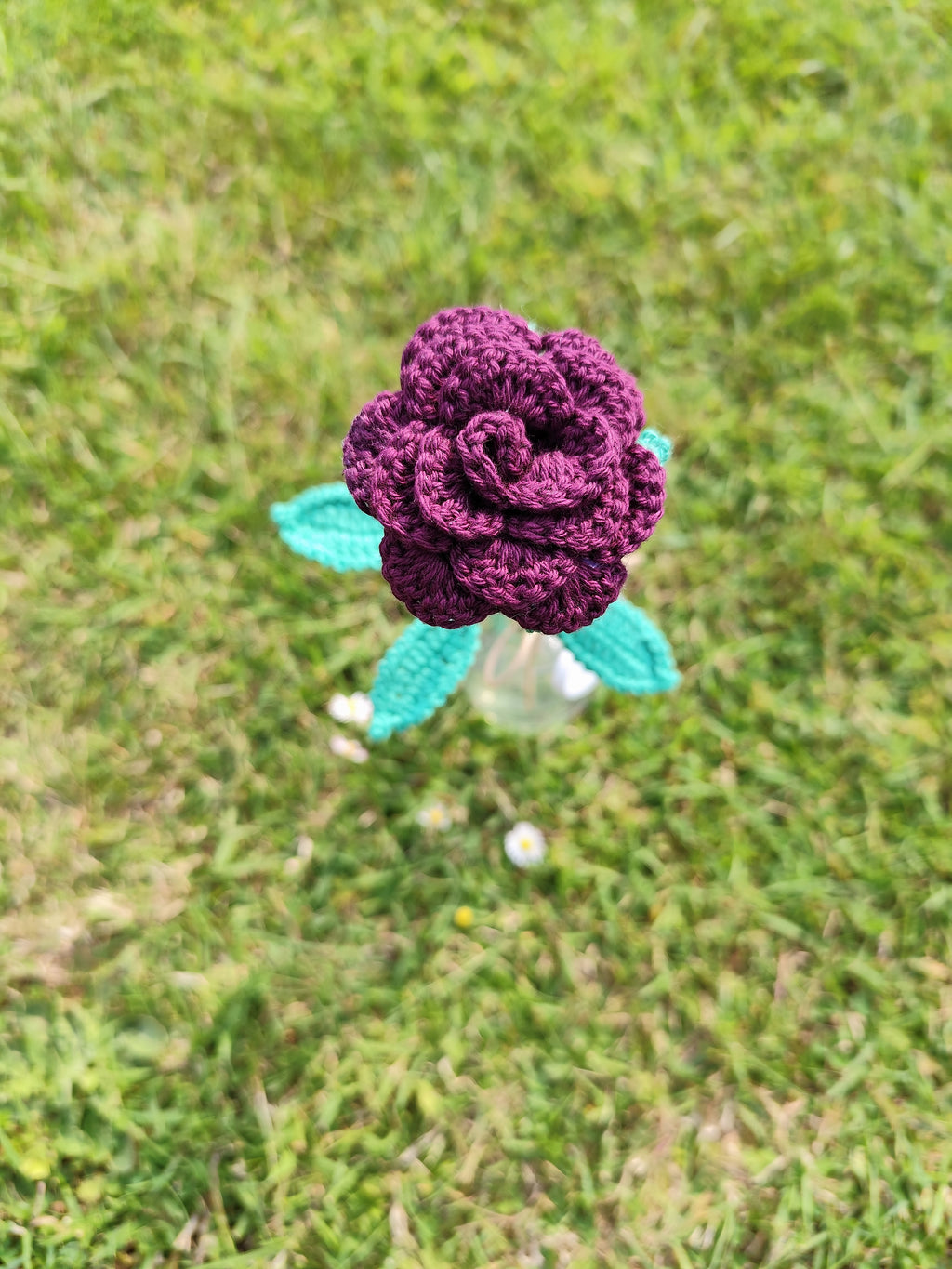 Petite Rose au Crochet – Fait Main 🌹