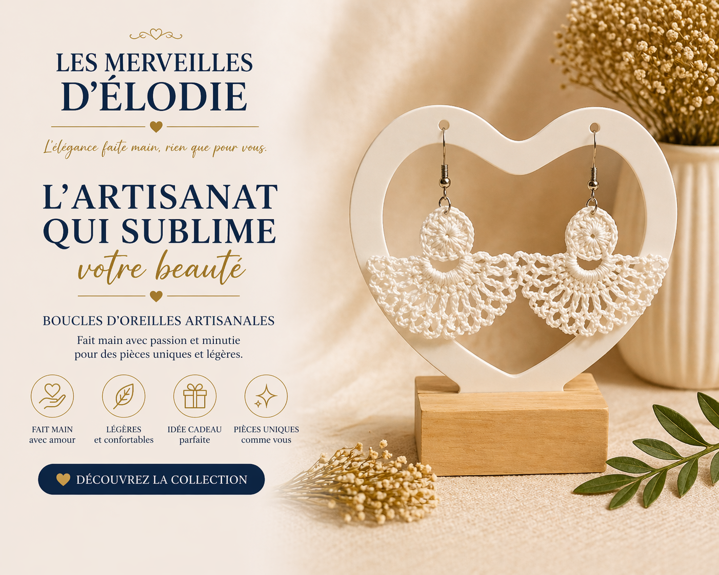 Boucle d'oreille en acier inoxydable