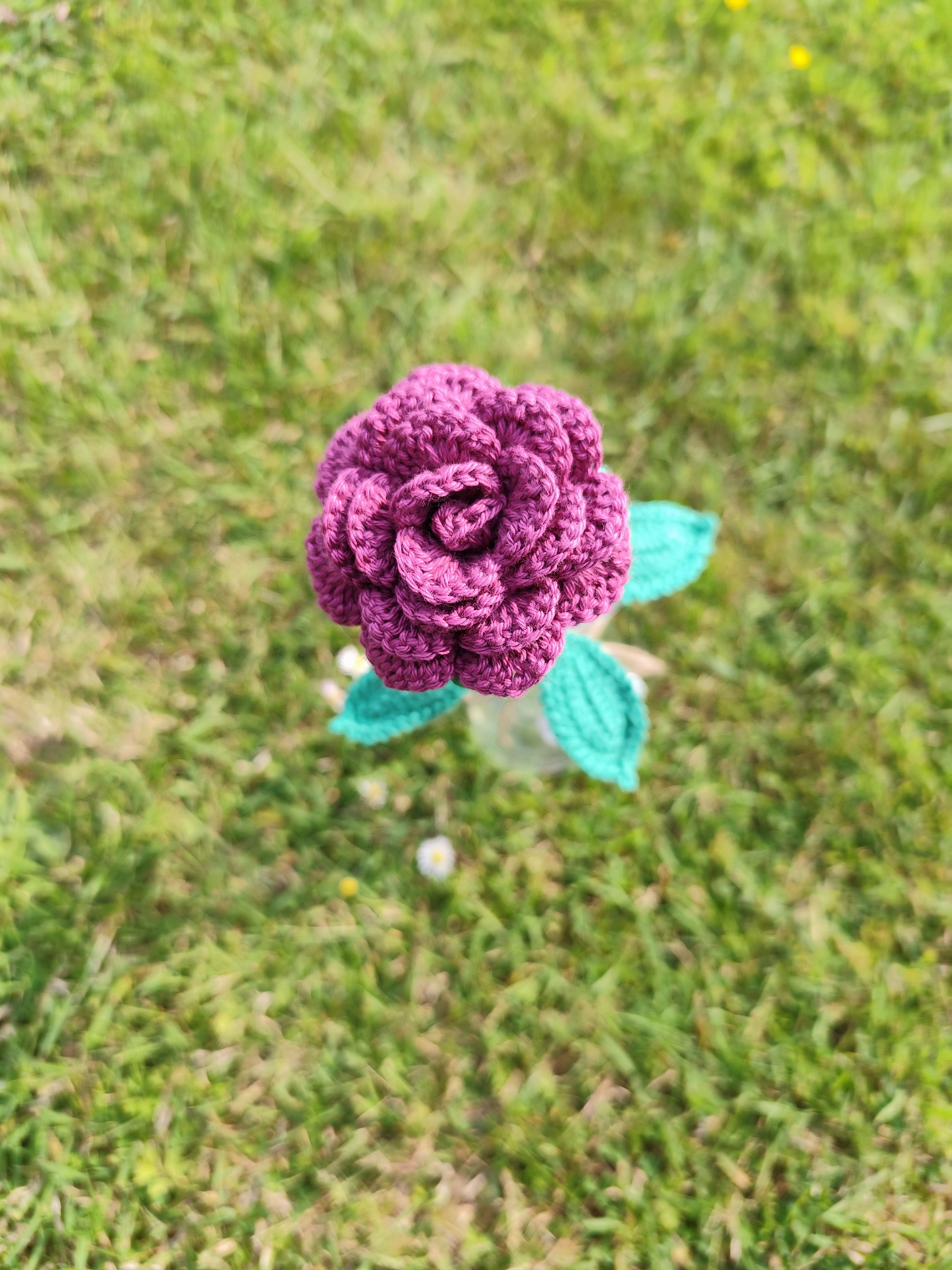 Petite Rose au Crochet – Fait Main 🌹
